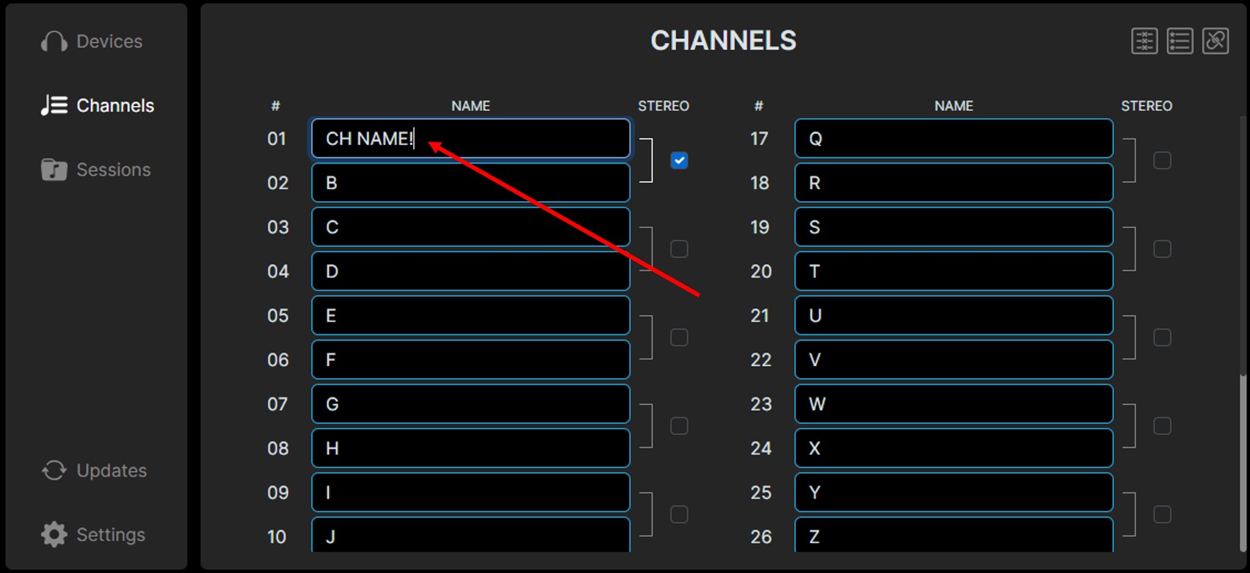 Channel Name